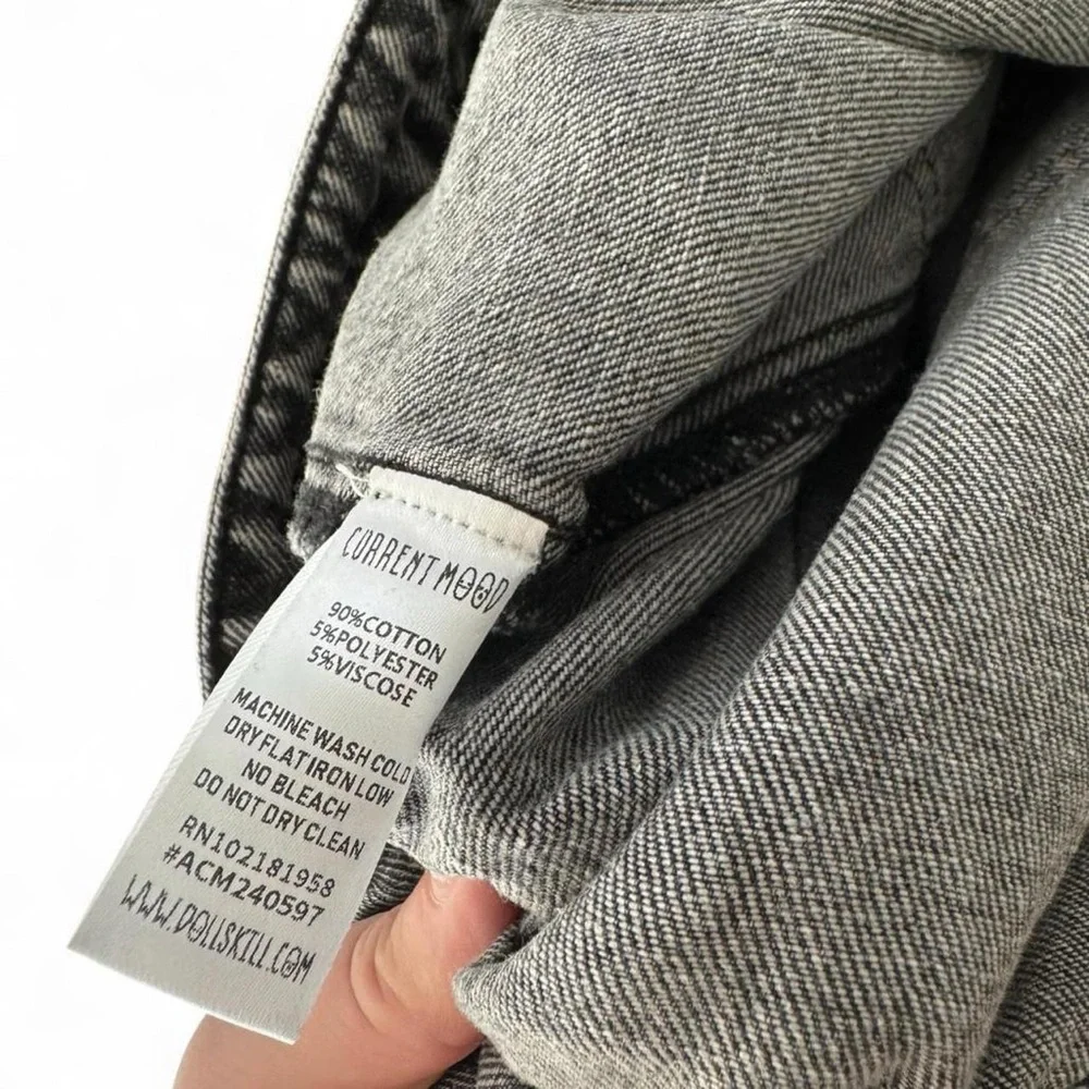 Dolls Kill Current Mood Popularity Explained 2-Way Denim Maxi Skirt NWT Large - Picture 7 of 8